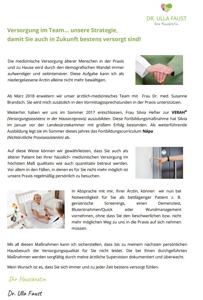 Homepage Der Arztpraxis Dr Ulla Faust